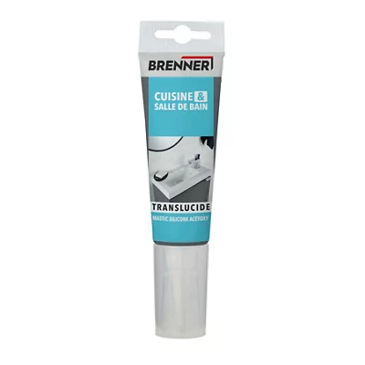 Mastic silicone sanitaire transparent 80 ml