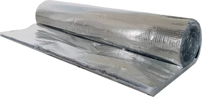 Isolant mince thermo-réflecteur  15 composants 150 cm x 1000 cm ép. 25 mm pour toitures et murs