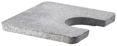 Couvercle en béton à trou 22 x 22 cm