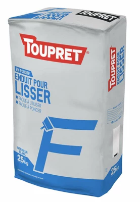 Enduit pour lisser en poudre blanc 25 kg