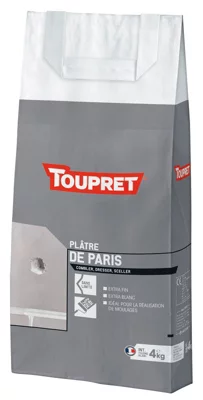 Plâtre de Paris blanc 4 kg