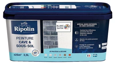 Peinture cave & sous-sol intérieur satin 2,5 L