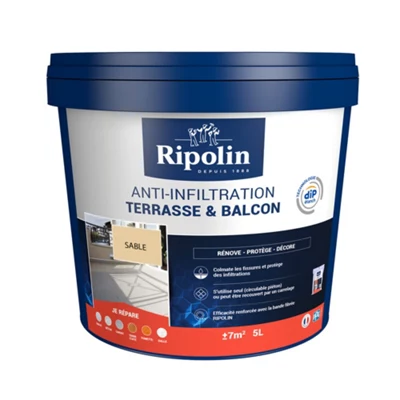 Anti-infiltration terrasse & balcon - Sable - 5L