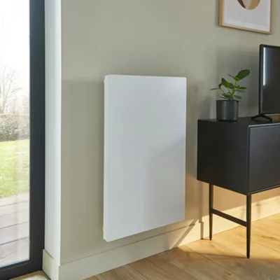 Radiateur céramique à inertie sèche vertical "Meilla" blanc - 1 500 W