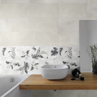 Carrelage mural "Joya" ivoire - l. 30,5 x L. 61,5 cm