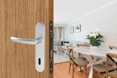 Ensemble de porte entraxe 165 mm avec serrure pour clé "budget 165 ts"