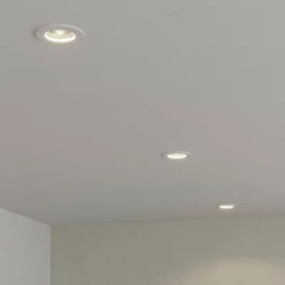3 spots encastrables GU10 blanc