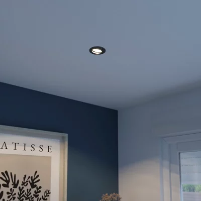 Spot encastrable GU10 dimmable nickel "Livinas"