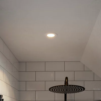Spot led intégrée 345 lm IP 65 blanc "Raisene"