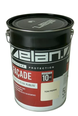Peinture extérieure façade mat pliolite 5 L ton pierre