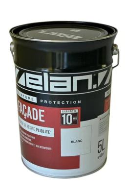 Peinture extérieure façade mat pliolite 5 L blanc