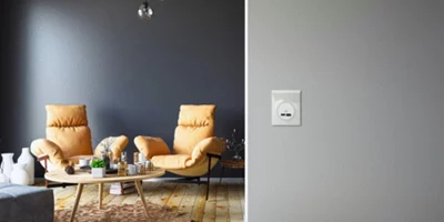 Prise chargeur double USB "Odace" blanc - Type A+C