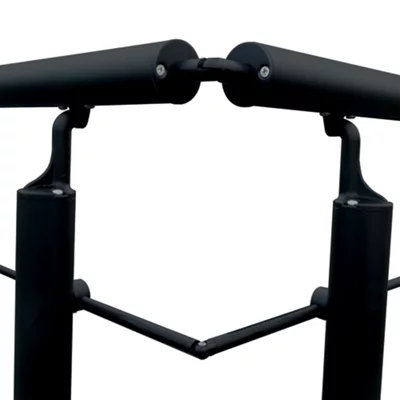 Connecteur d'angle aluminium noir pour balustrade "Jorun"