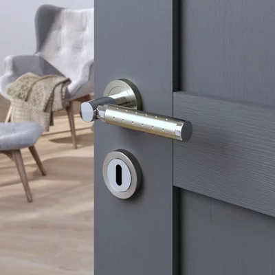 Ensemble de porte Rosace "Oric" avec trou pour clé