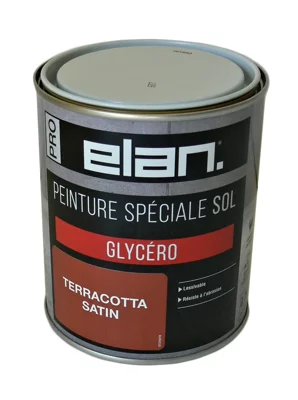 Peinture extérieur sol satin 0,75 L rouge terracotta