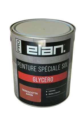 Peinture extérieur sol satin 2,5 L rouge terracotta