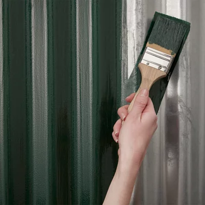 Peinture extérieure métal 0,5 L vert mousse brillant