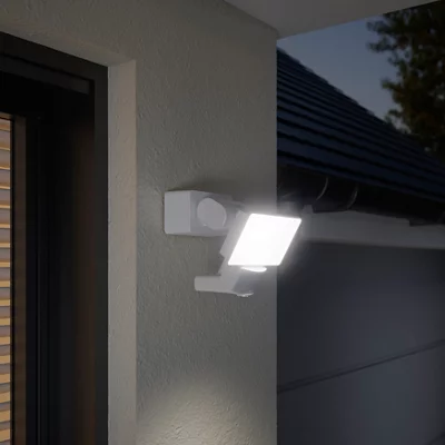 Projecteur à détection de mouvements Dircao IP65 10 W - Blanc