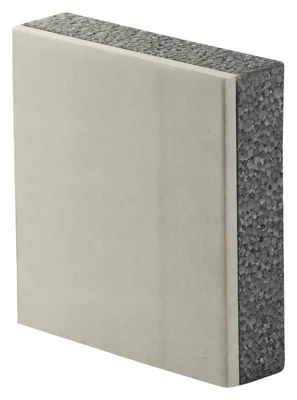 Doublage plaque de plâtre + polystyrène TH 35 - L. 2,50 x l. 1,20 m x Ép. 9,5 + 40 mm