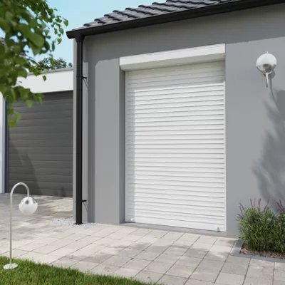 Volet roulant manuel PVC blanc 225 x 140 cm