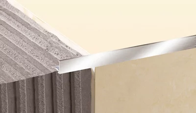 Profile équerre alu 2,50 m x 8 mm - brossé