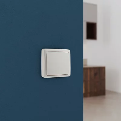 Poussoir en saillie blanc "Barran"