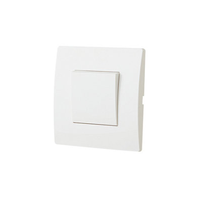 Interrupteur va et vient complet blanc