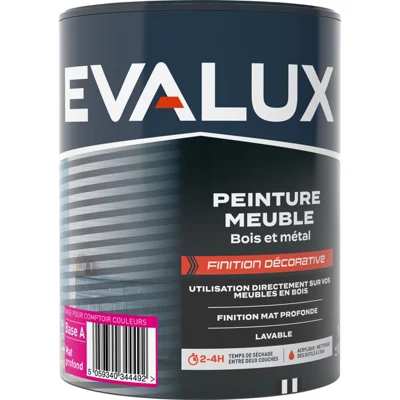 Peinture meuble bois et métal - Base A 1 L