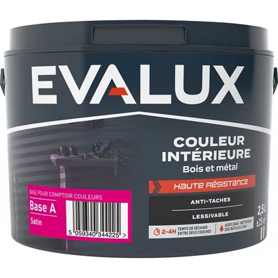 Peinture bois métal intérieur Base A Satin 2,5 L