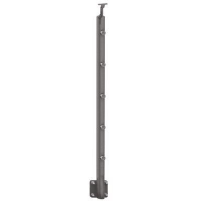 Poteau latéral aluminium "Jorun" ⌀4,3 cm x H. 113,7 cm