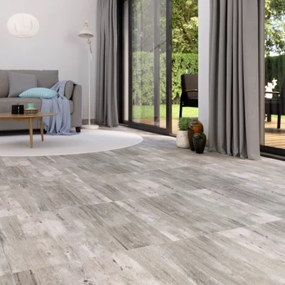 Carrelage de sol intérieur "Lili" gris - l. 60 x L. 60 cm