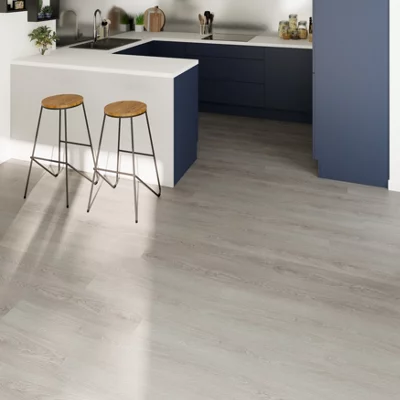 Lame PVC clipsable chêne grisé  l. 15 x L. 122 cm x Ép 4 mm
