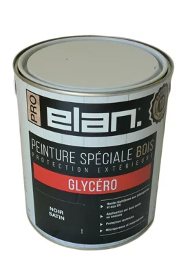 Peinture extérieur bois satin 2,5 L noir