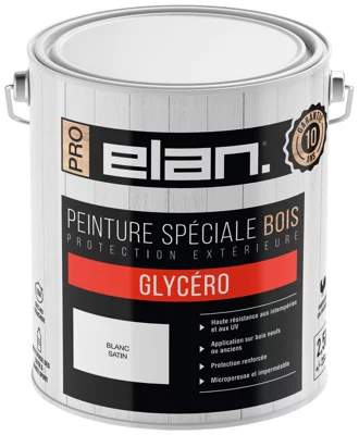 Peinture extérieur bois satin 2,5 L blanc