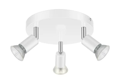 3 Spots GU10 blanc 7 W 220 - 240V Ø 20 cm