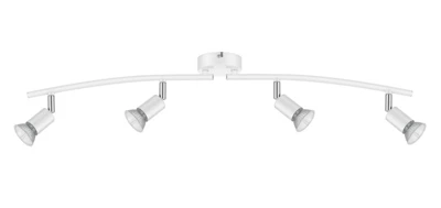 4 Spots GU10 blanc à visser 7 W 220 - 240V
