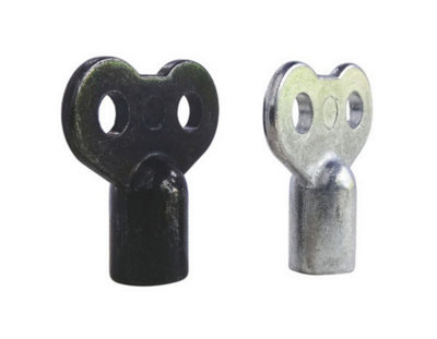 2 Clés de purgeur d'air et de robinet de vidange de radiateur - Carré de 4 ou 5 mm