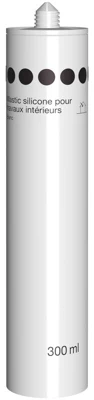 Mastic silicone 300 ML blanc - cartouche