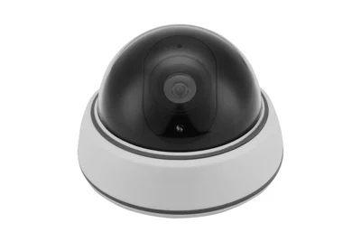 Caméra dome factice en ABS H. 13,5 x L. 13 x l. 9,5 cm