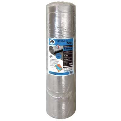Isolant mince Toit thermo réflecteur 1,5 x 8m, EP. 80 mm - THERMEO
