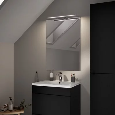 Applique miroir Led 50 cm chrome