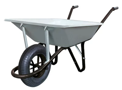 Brouette polyvalente 100 L / 180 kg galvanisée, roue gonflable