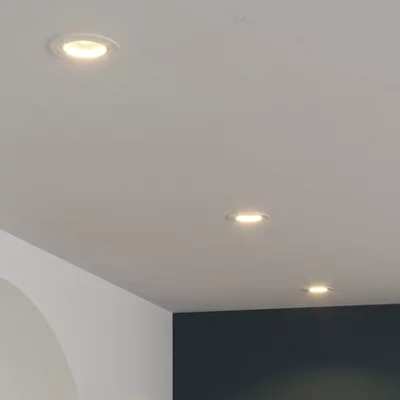 3 spots encastrables GU10 blanc "Nelville"