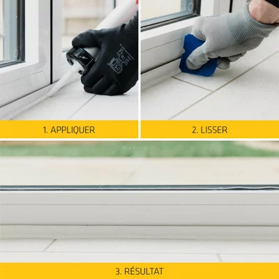 Mastic silicone Sikaseal menuiserie neutre universel anthracite - 300 ml