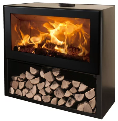 Poêle à bois "Symphonie" 8,9 kW - H.873 x L.1091 x P.468 mm