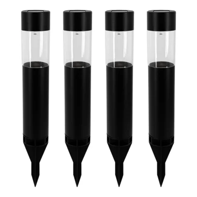 Lot de 4 bornes solaire noir 5000L Scone