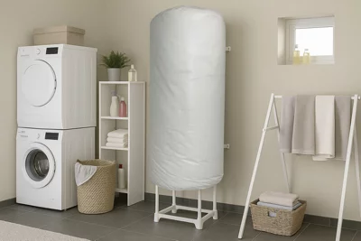 Kit d'isolation pour chauffe-eau de 100 à 300L, blanc brillant