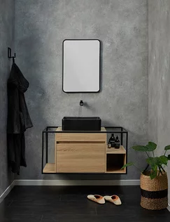 Lot de 2 panneaux décoratifs gris OASIS - l.90 x H.260 cm