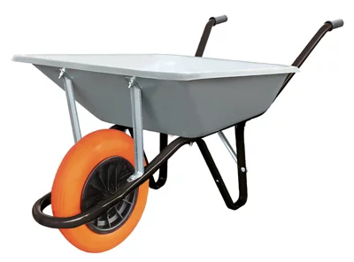 Brouette polyvalente 100 L / 180 kg galvanisée, roue increvable