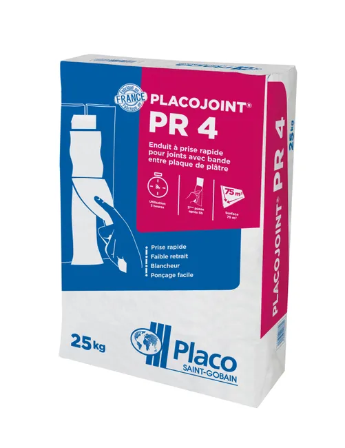 Image principale de Enduit joint séchage 4h Pr4 25 kg Placojoint - PLACOPLATRE